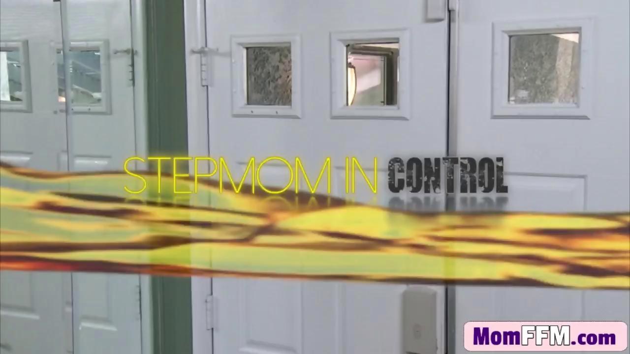 Cougar Brandi Love surprises stepson sneaking in her clothes