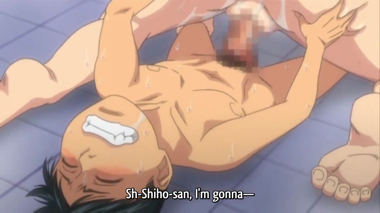 Anime babe gives a blowjob and rides a dick